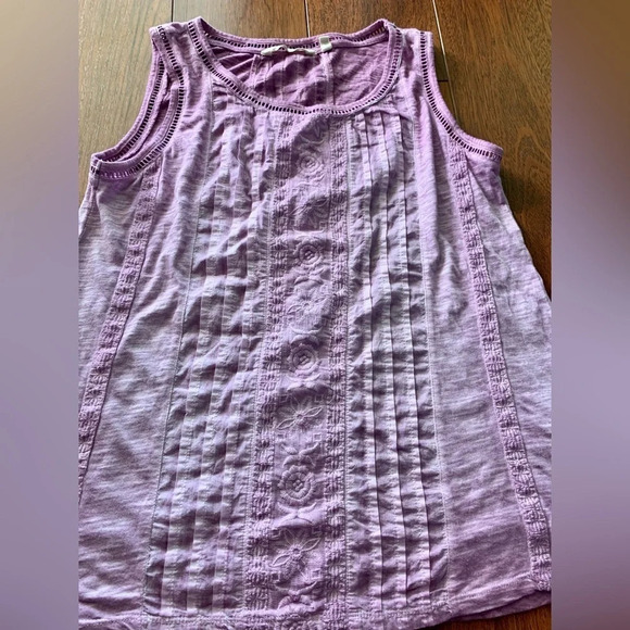 Soft Surroundings Claire Tank Top In Lavender Herb SP - Picture 2 of 4
